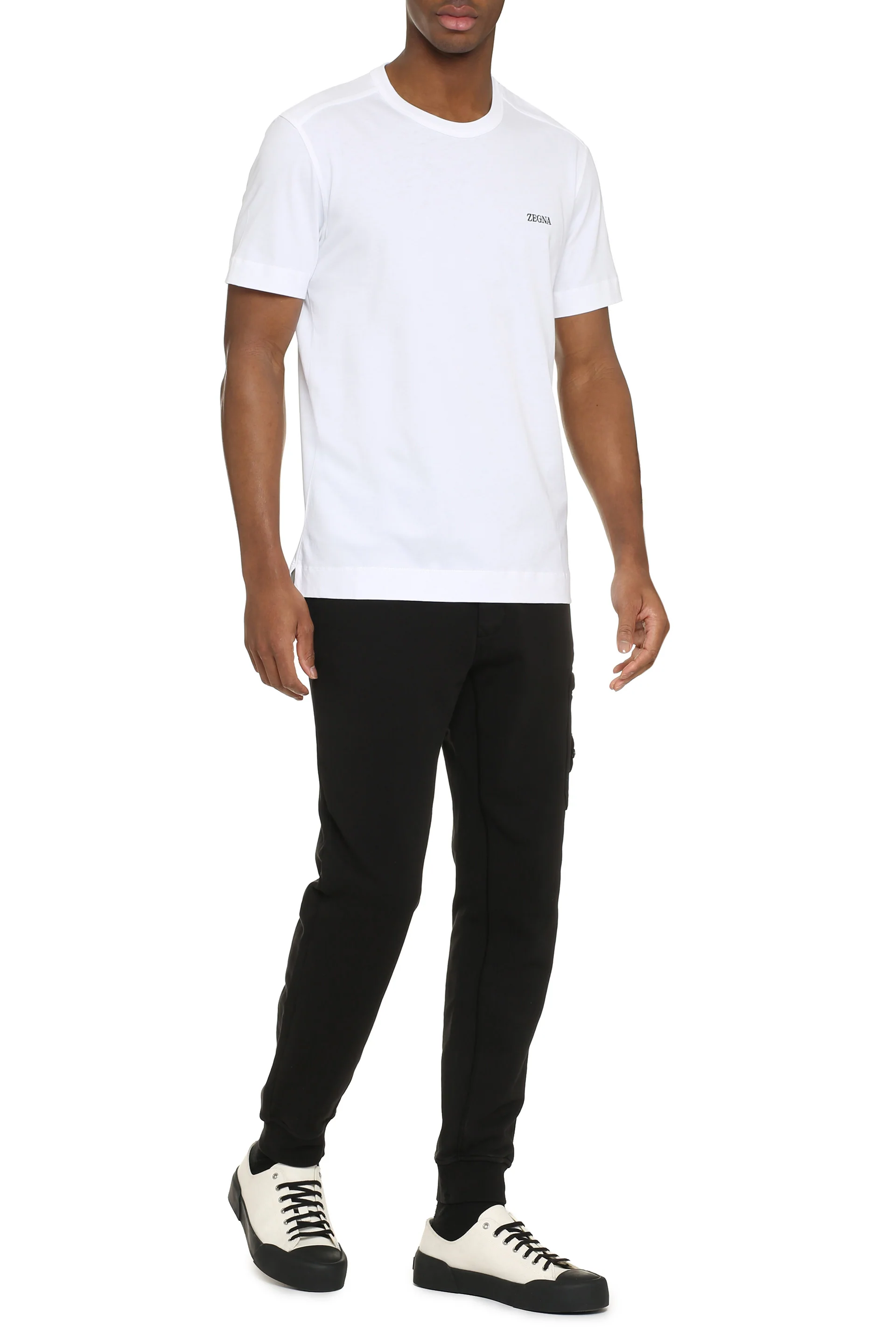 ZEGNA Logo Embroidery T-shirt - Men - Image 7