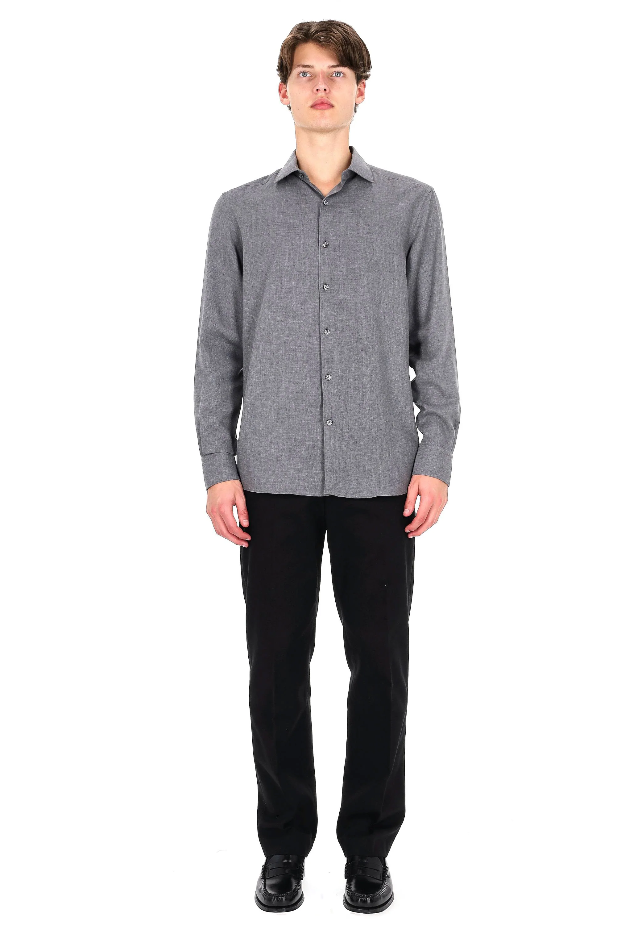 Zegna Men's Tailored Button-Up Shirt - FW25 Collection - Image 2