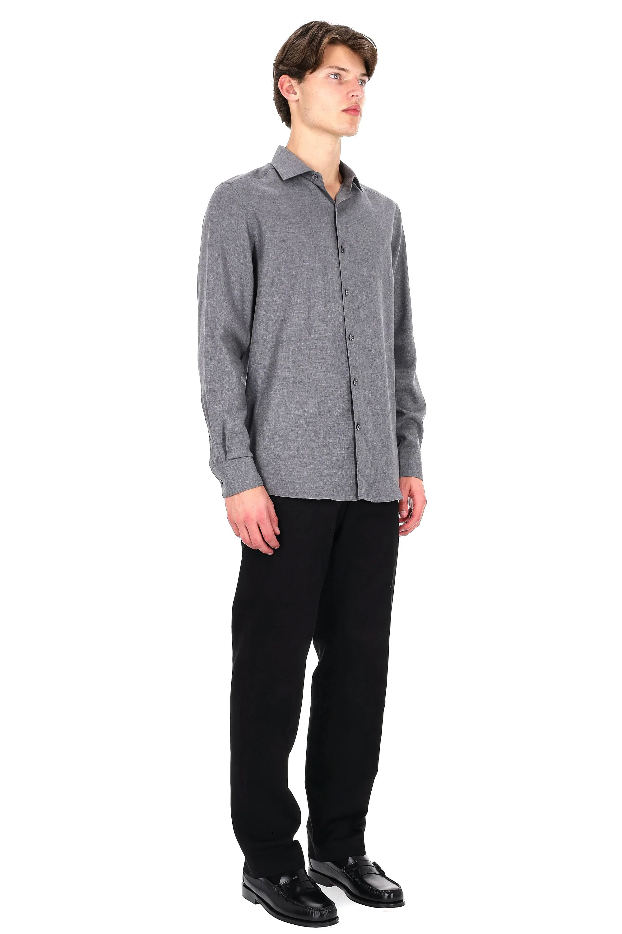 Zegna Men's Tailored Button-Up Shirt - FW25 Collection - Image 3