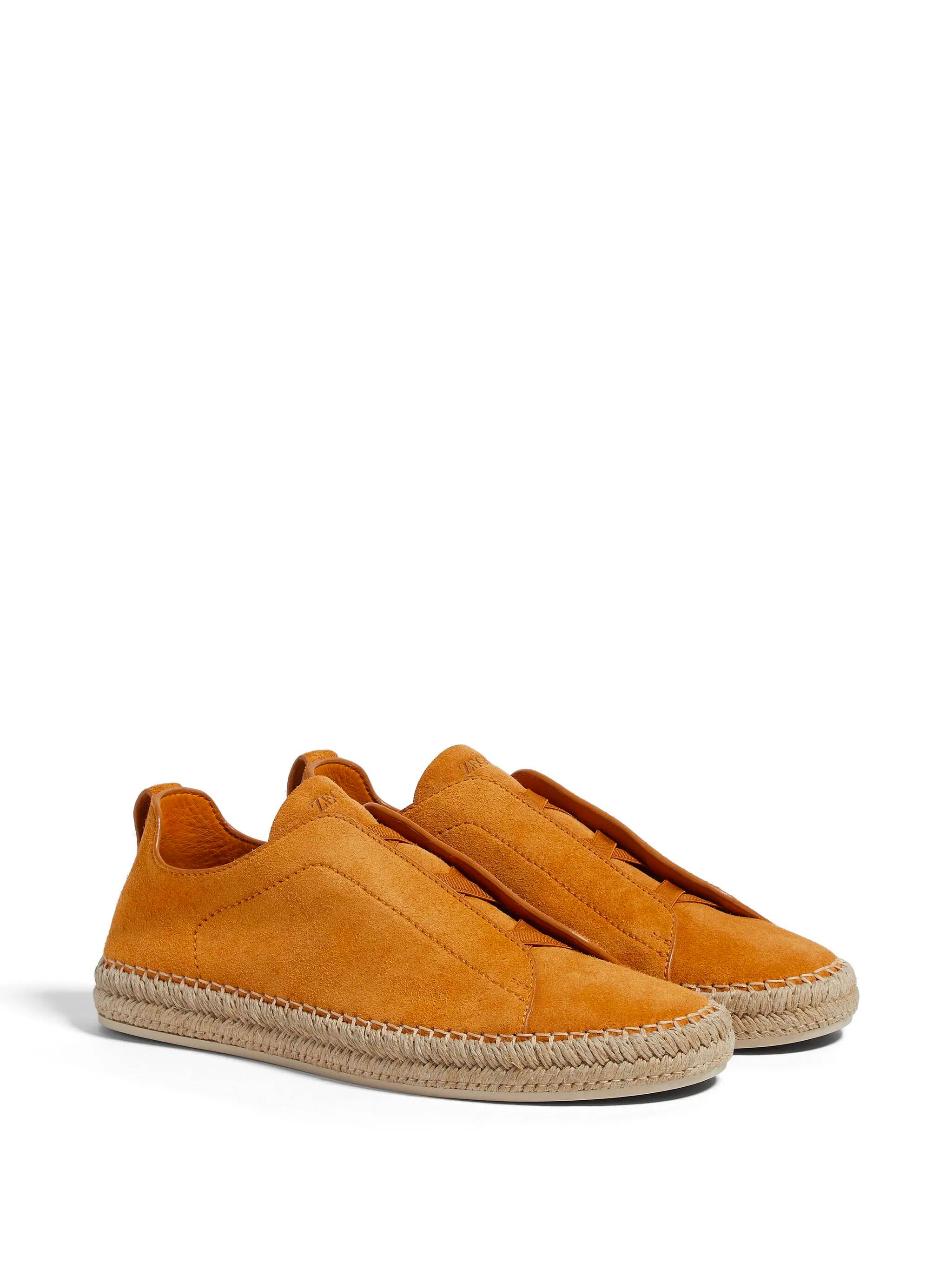 Zegna Premium Tone-on-Tone Suede Sneakers for Men - Image 2