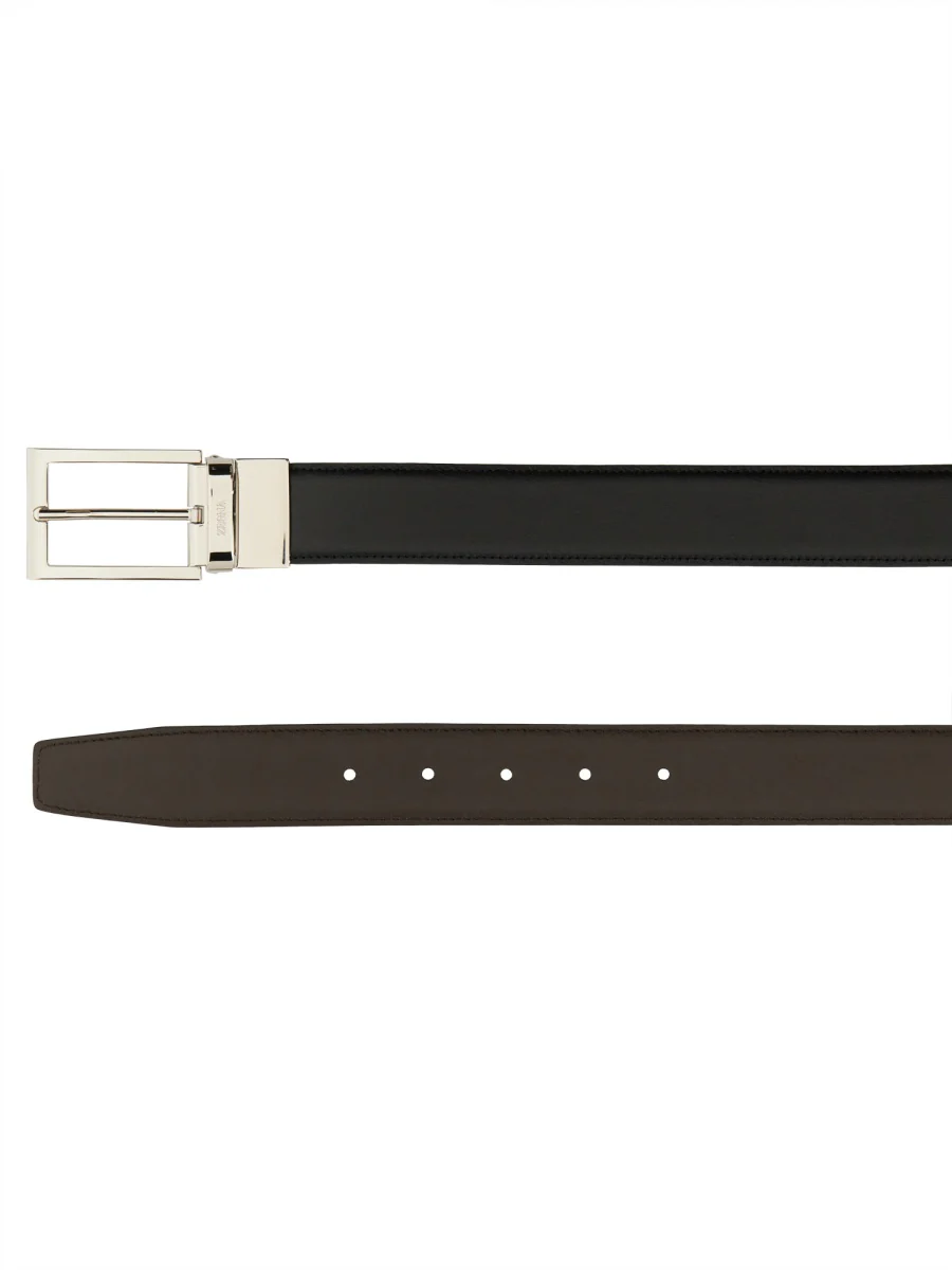 ZEGNA Reversible Leather Belt - Image 3