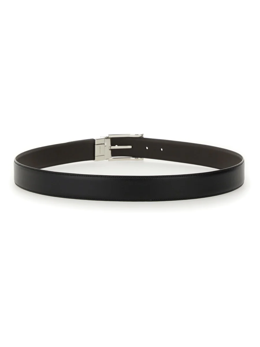 ZEGNA Reversible Leather Belt - Image 5