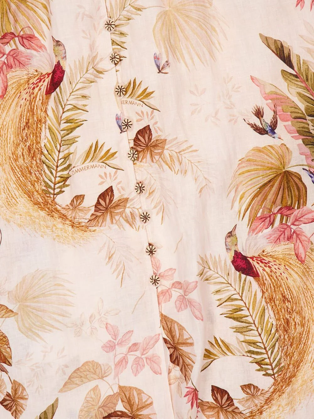 ZIMMERMANN Ascension Printed Linen Midi Dress - Image 4