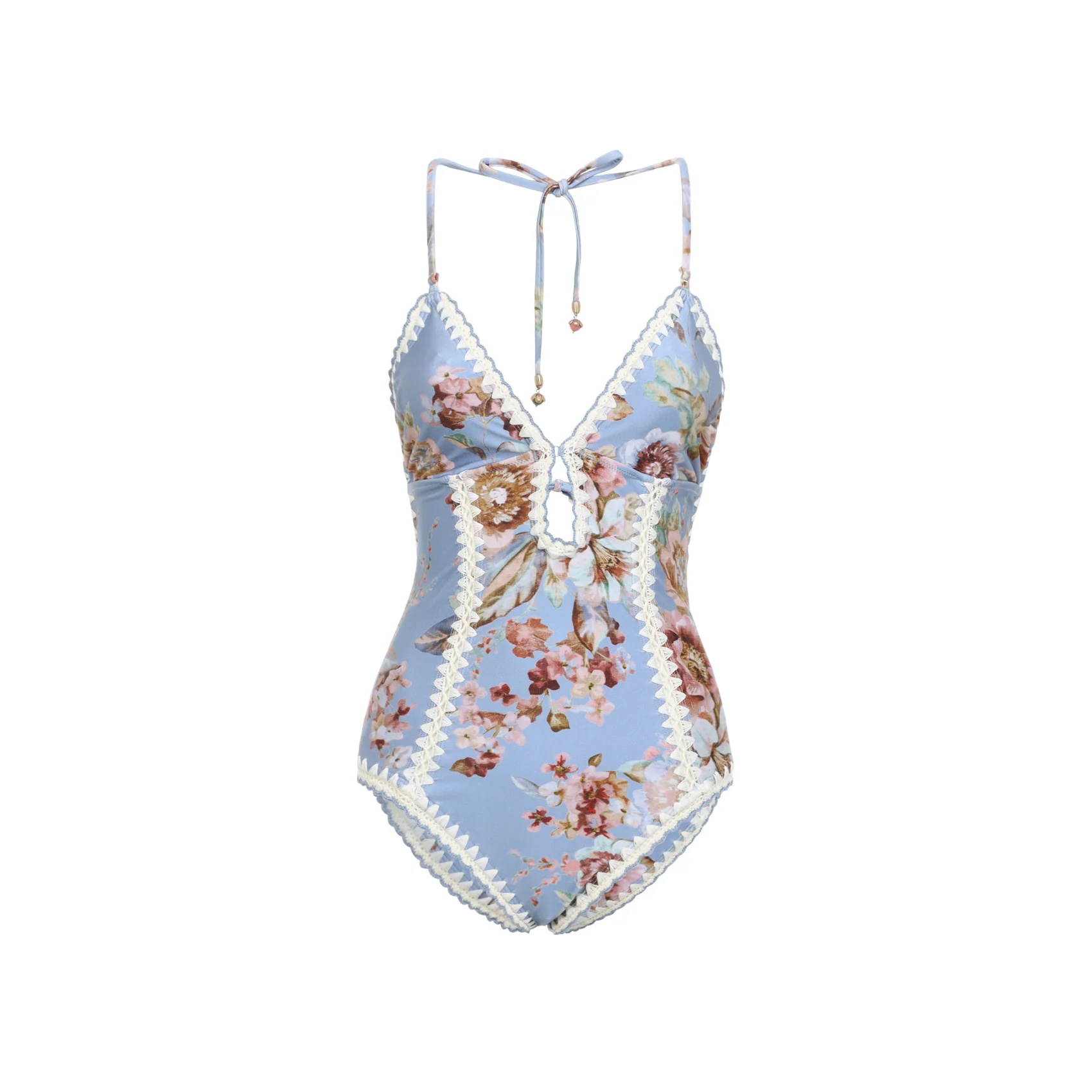 Zimmermann Awaken Crochet Keyhole Mini One-Piece - Image 2