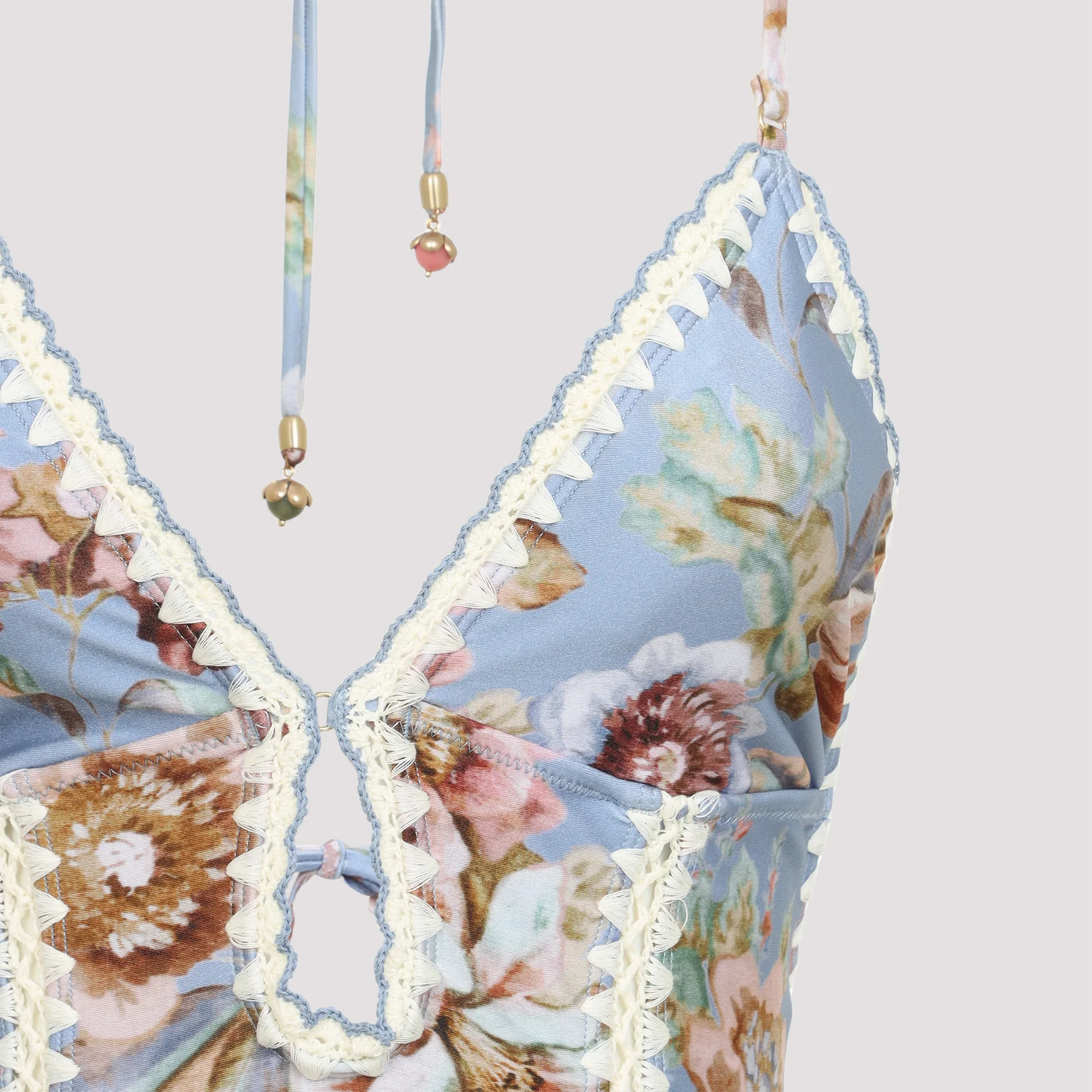 Zimmermann Awaken Crochet Keyhole Mini One-Piece - Image 5