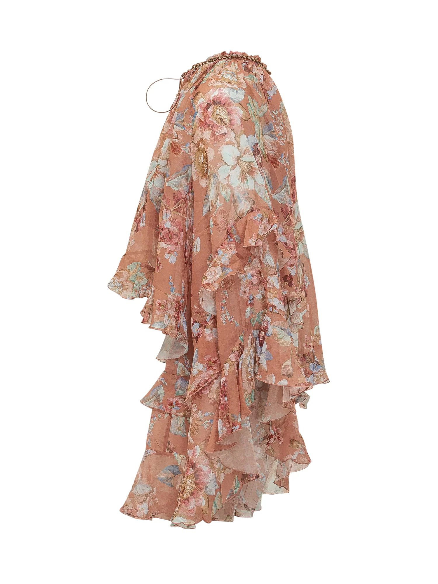 Zimmermann Chiffon Floral Blouse with Ruffles - Image 3