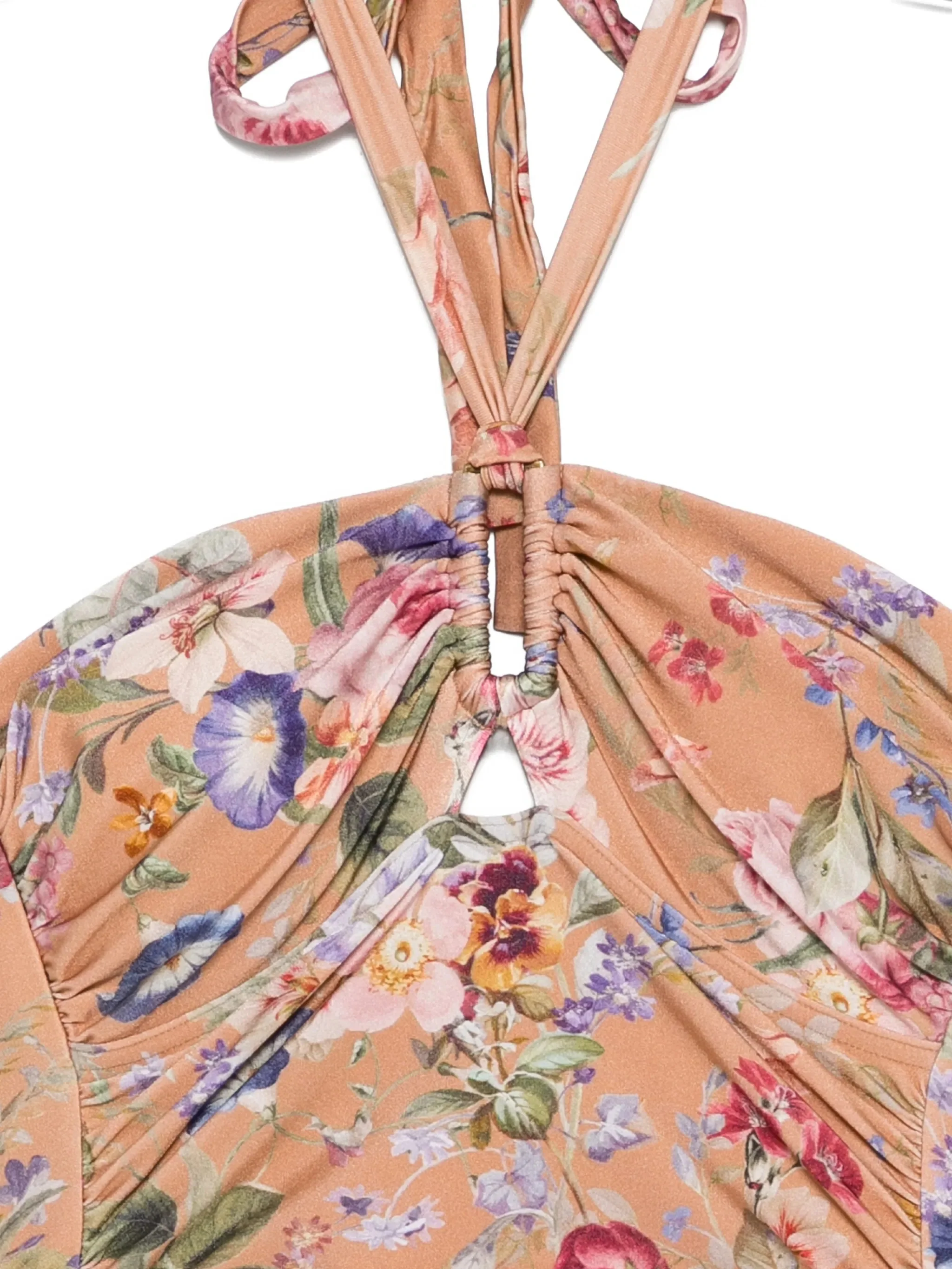 Zimmermann Full Coverage Halter Swim Bottoms with Removable Cups - Image 3