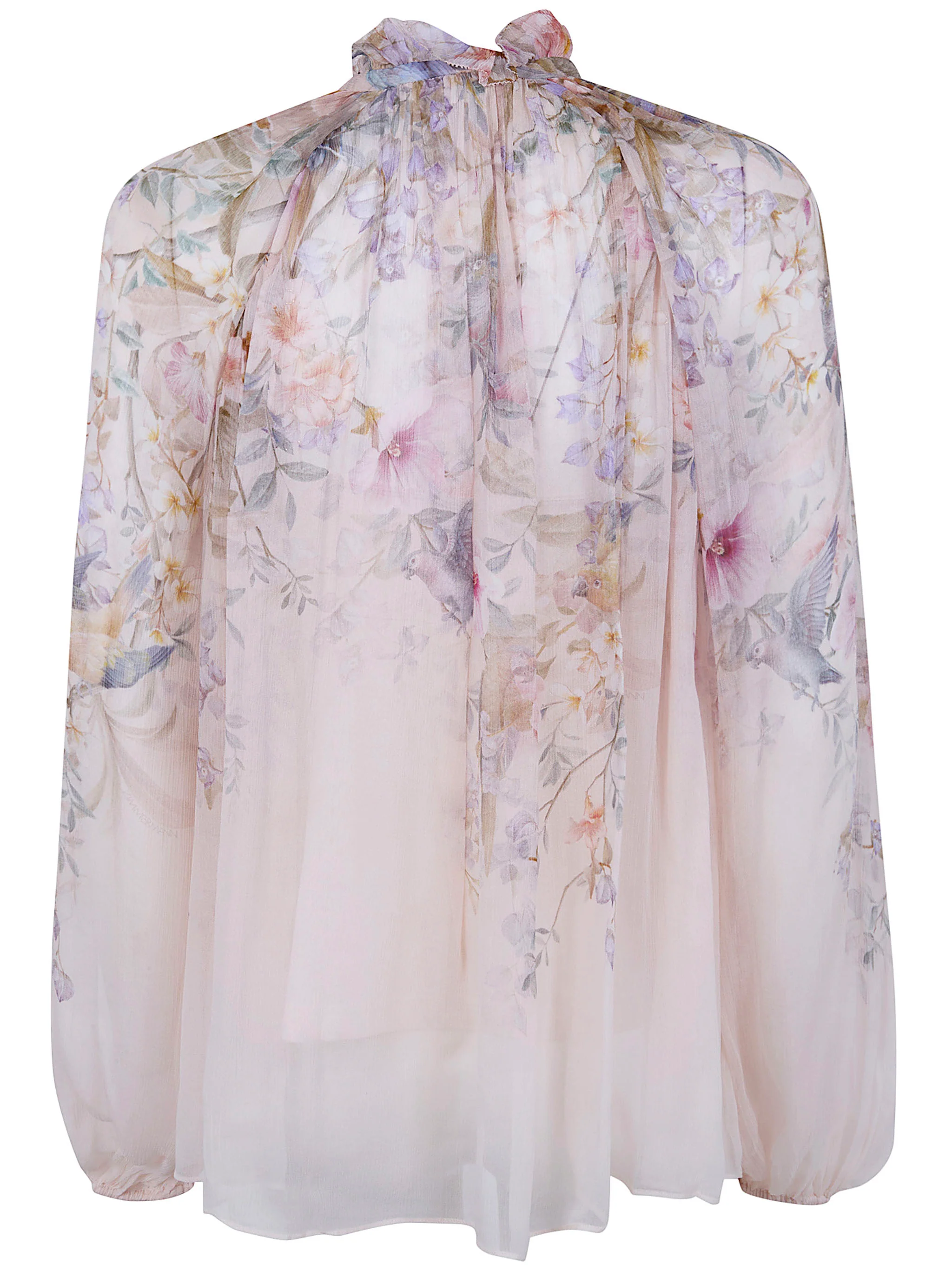 ZIMMERMANN High Neck 'rebellion' Blouse with Bow Detail on the Front in Viscose for Women - Image 5