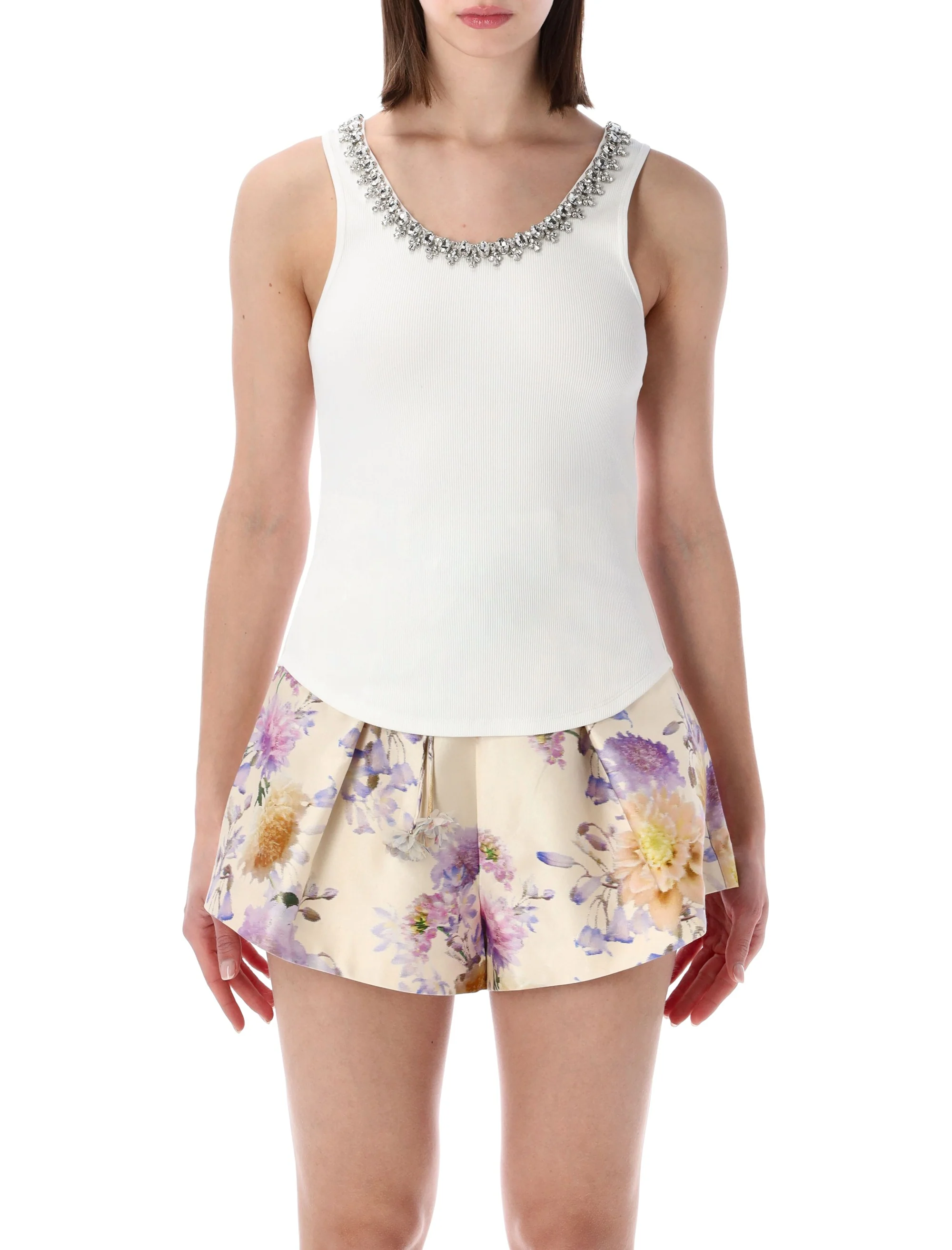 Zimmermann Knit Tank Top with Asymmetric Hem - Size 1