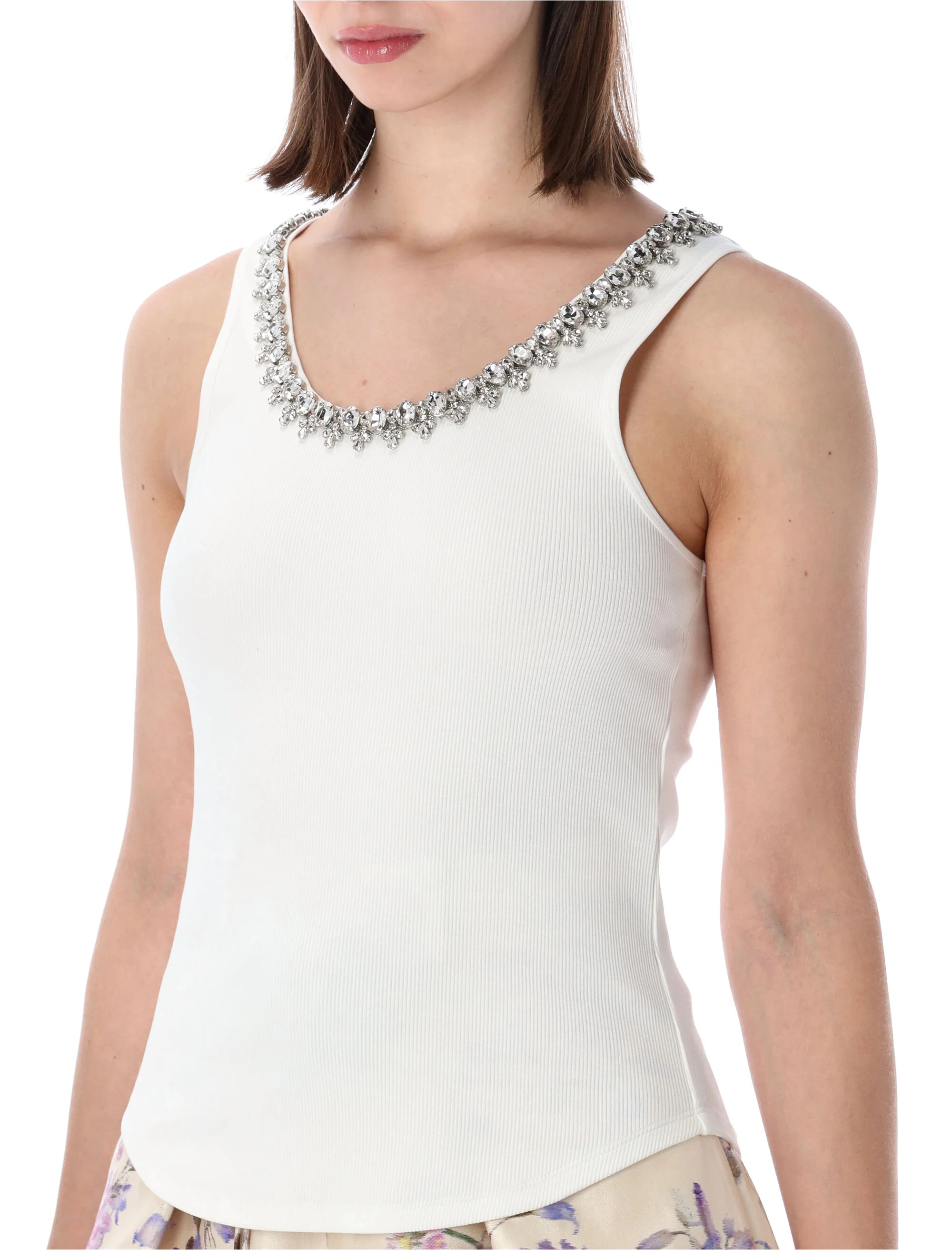 Zimmermann Knit Tank Top with Asymmetric Hem - Size 1 - Image 3