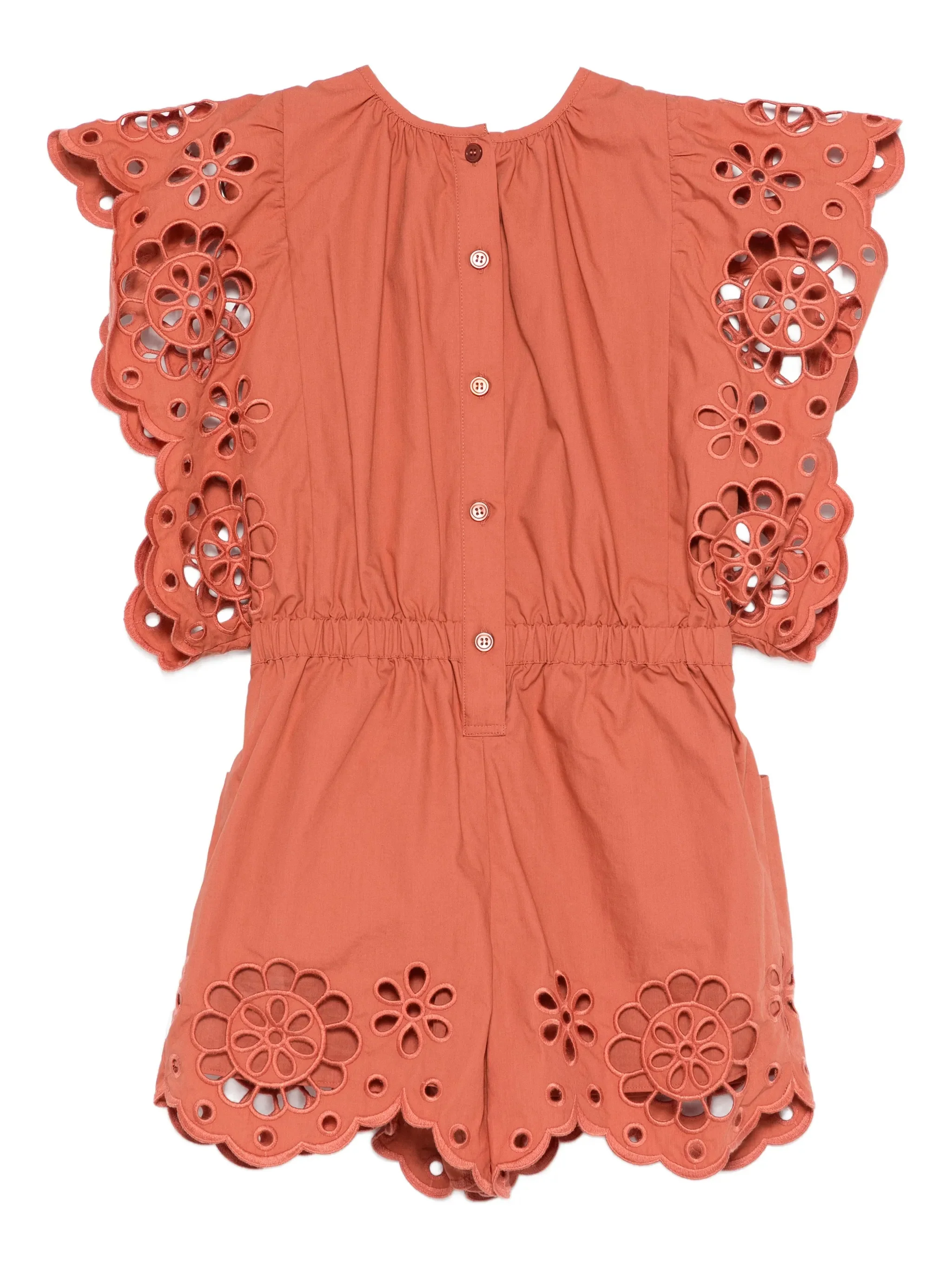 Zimmermann Mini Elegant Scalloped Trim Dress with Pockets - Image 2