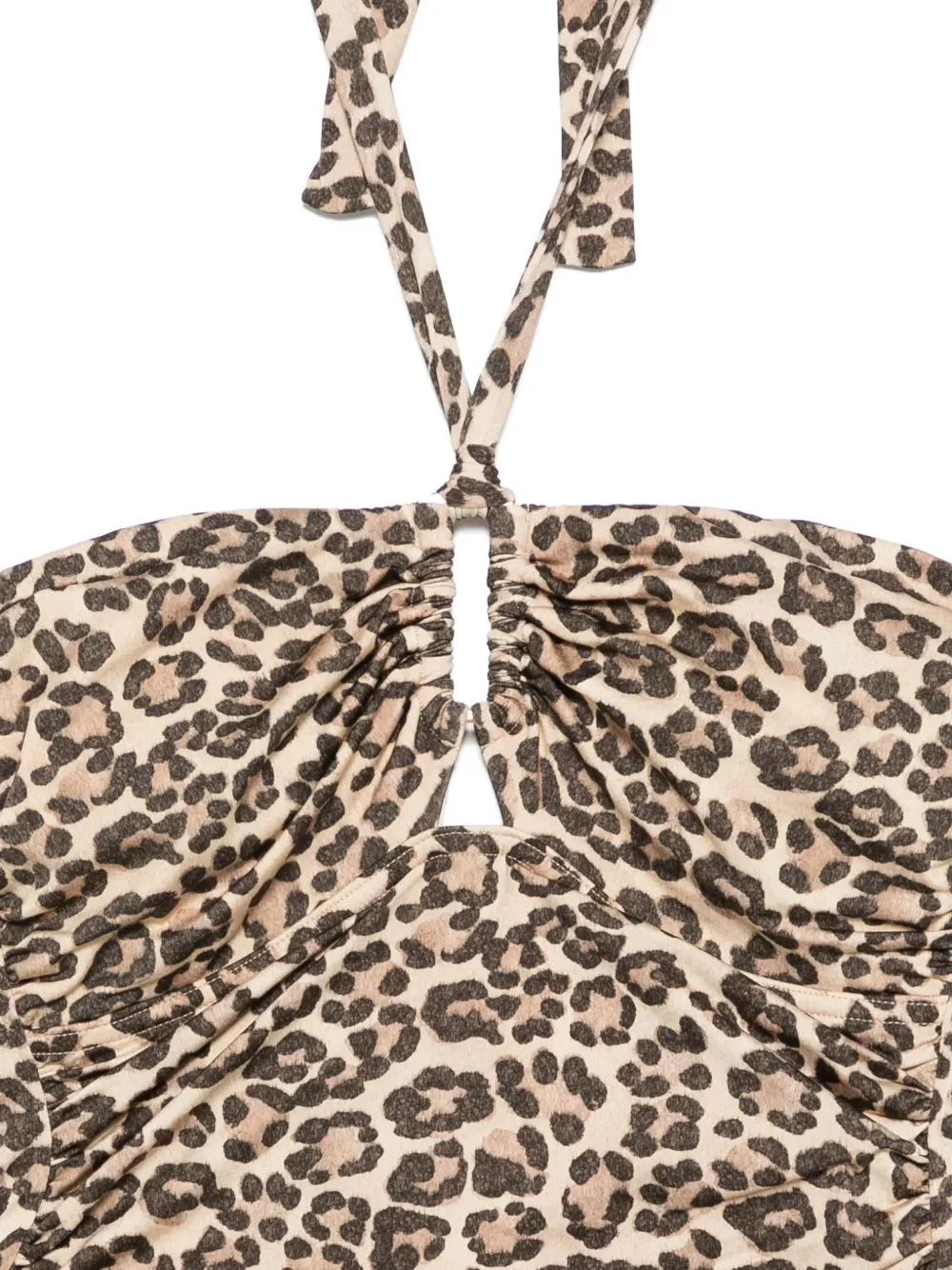 Zimmermann Removable Soft Cups Swimsuit with Self-Tie Halter Neck and Full Coverage Bottoms - Image 3