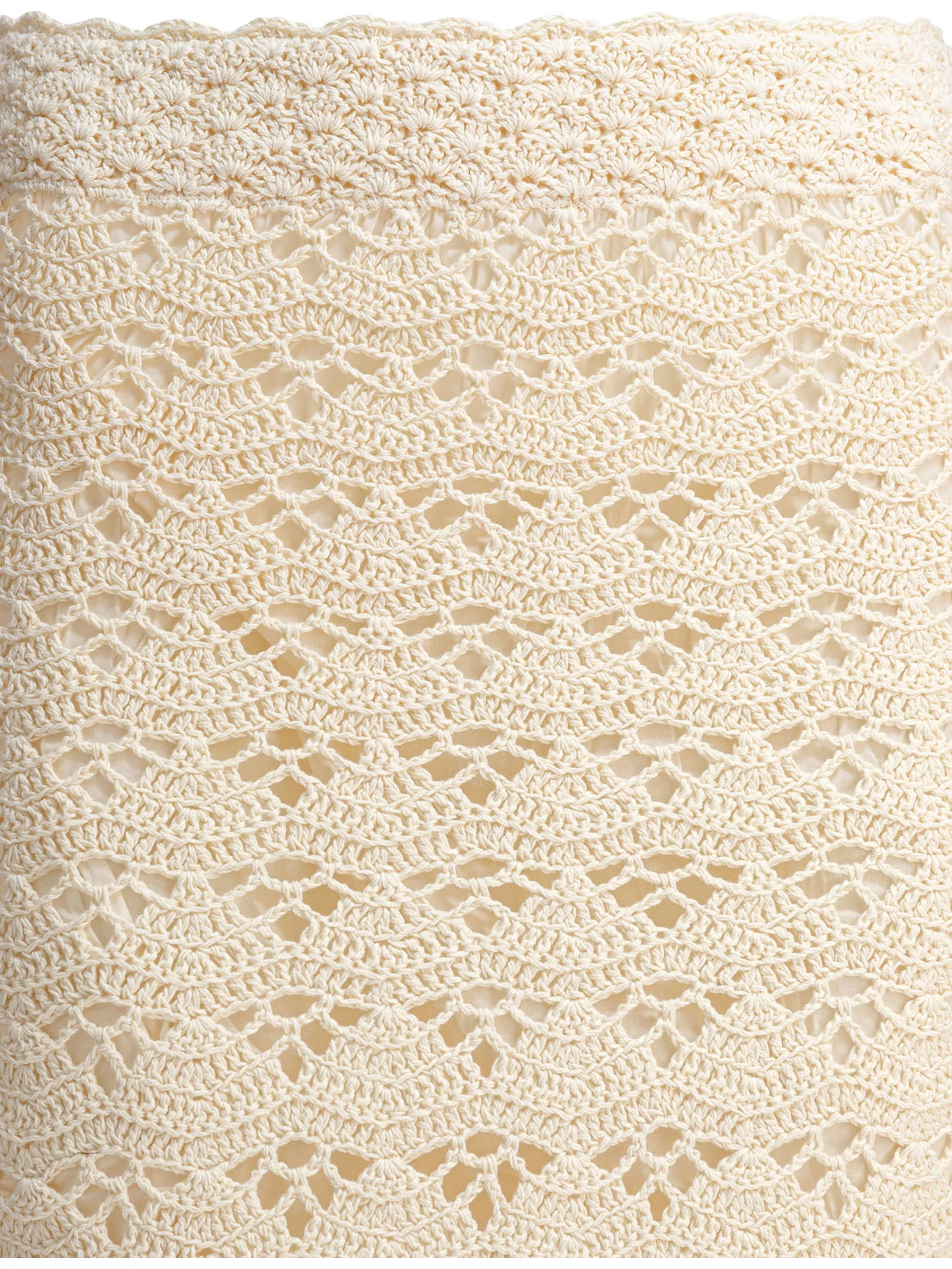 ZIMMERMANN Rhiannon Crocheted Cotton Midi Skirt - Image 3